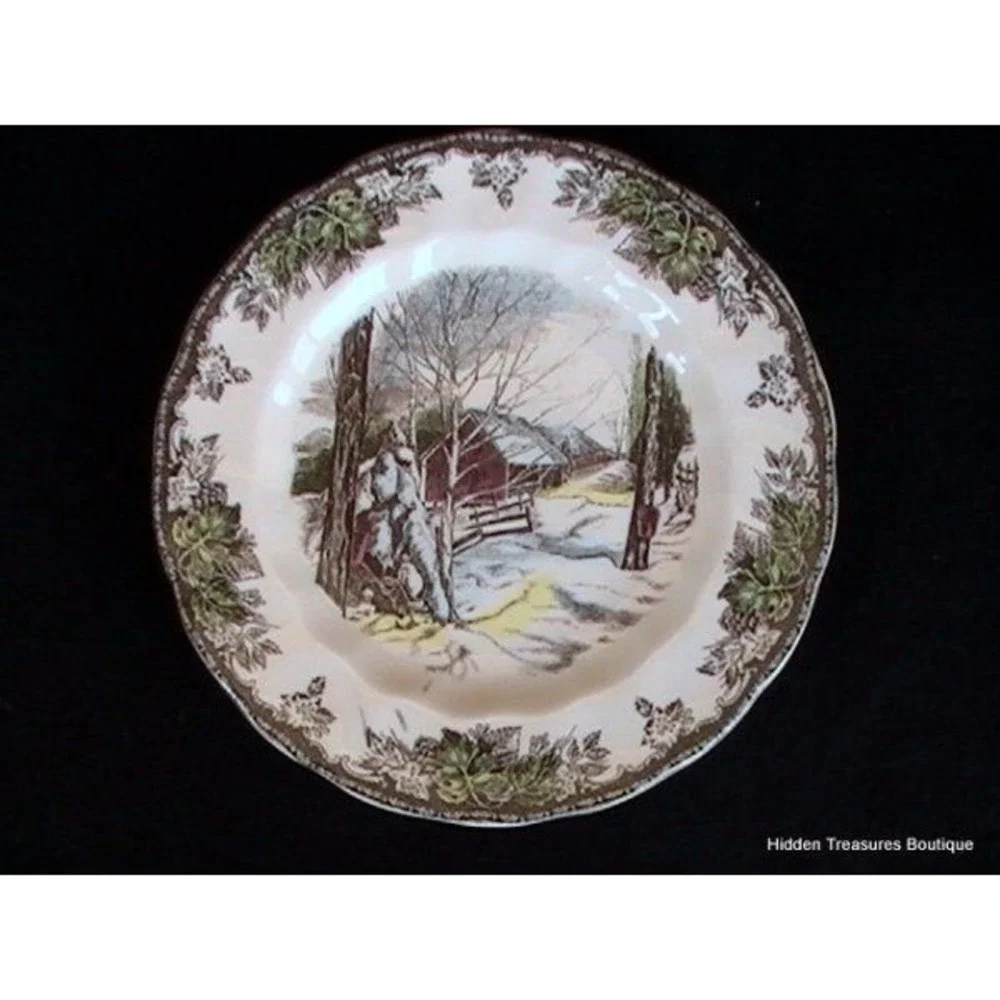 Johnson Brothers The‎ Friendly Village 3 Bread & Butter Plates England 1883